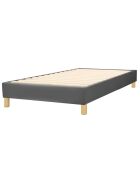 Das Bett besteht aus dunkelgrauem Stoff (Deco10) — 180 x 200 cm