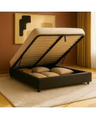 Comes Bouclette lichtgrijs kofferbed - 140x190 cm