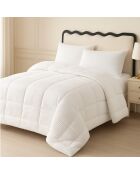 Weiße Club-Bettdecke aus Baumwolle - 140x200 cm