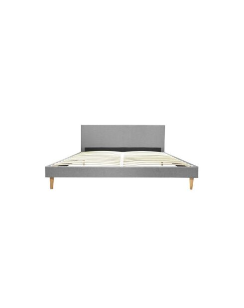 Nordik bed in lichte houtstof - 140x190 cm