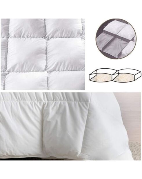 100% leichte weiße Federdecke - 220x240 cm
