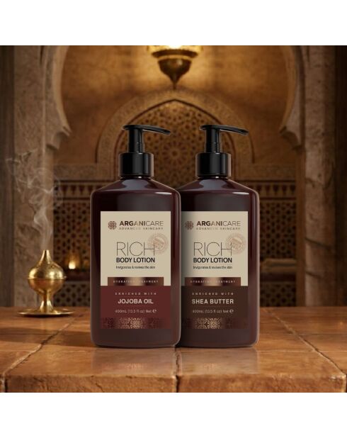 Loción corporal con aceite de jojoba y manteca de karité, 400 ml, 2