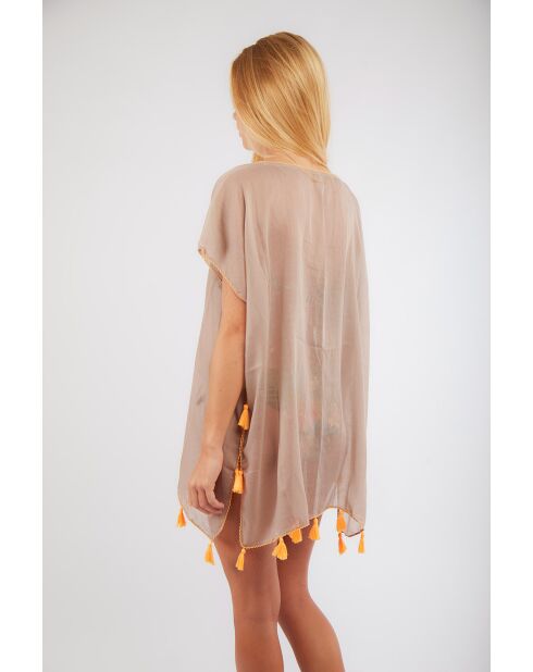 Poncho Cumbia Farfala beige
