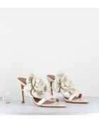 Sandali in pelle color avorio