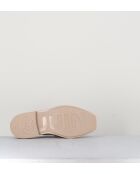 Mocassins mules en cuir beiges