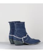 Cowboylaarzen met blauwe jeans