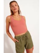 Jeffy Hawston kaki korte broek