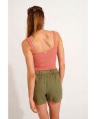 Jeffy Hawston kaki korte broek