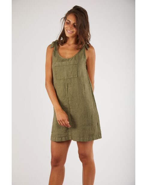 Kaki jurk van Medway Hawston