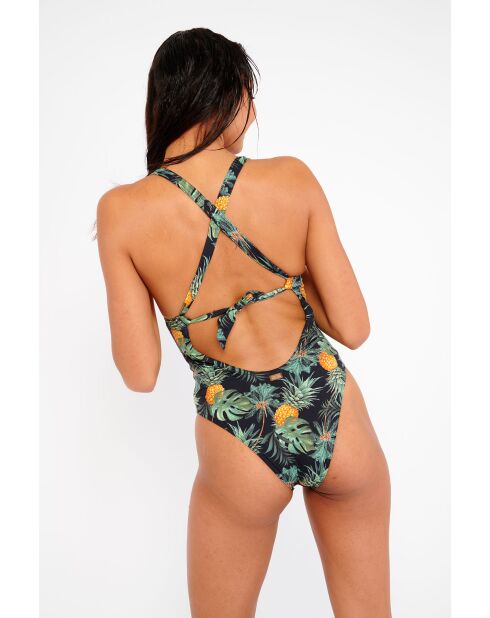 Bañador de una pieza Odalis Palmhill con forma de triángulo negro