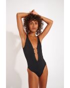 Maillot une pièce triangle Nicoya Rocamar noir