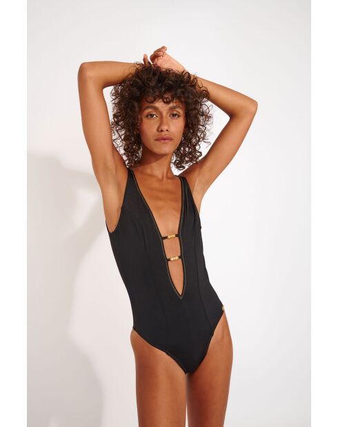 Maillot une pièce triangle Nicoya Rocamar noir