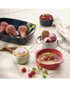 Set di 2 tazze per creme brulee in ceramica bianca - 0,42 l