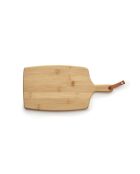 Rechthoekige snijplank met handvat van bamboe - 34,5x17,5x1,5 cm