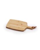 Rechthoekige snijplank met handvat van bamboe - 34,5x17,5x1,5 cm
