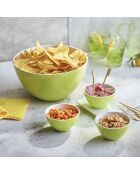 Saladier citron vert/blanc - 24 cm