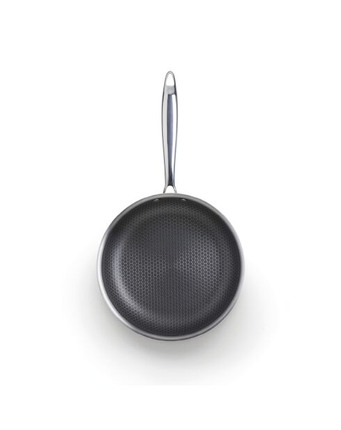 Poêle triply revêtement nid d'abeille anti-adhésif Multinox Pro ceramic argenté - 24 cm