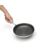 Poêle triply revêtement nid d'abeille anti-adhésif Multinox Pro ceramic argenté - 20 cm