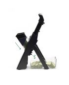 Mandolina vertical compacta negra - 24x12,5x41,8 cm