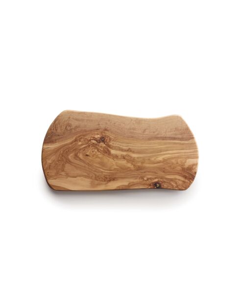 Tabla de cortar de madera de olivo hecha a mano - 35,5x18,5x2 cm