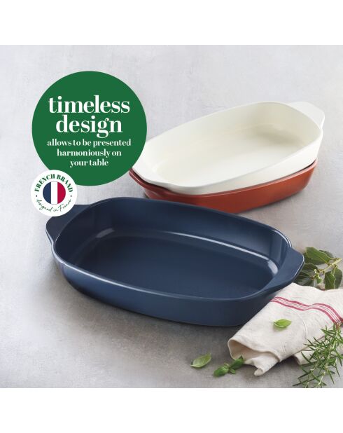 Plato de horno de terracota irrompible Ceramica Alumnia, 4 litros