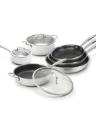 Batterie de cuisine Multinox Pro argenté- 20/24/28cm + 16/22 cm