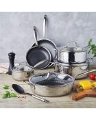 Batterie de cuisine Multinox Pro argenté- 20/24/28cm + 16/22 cm