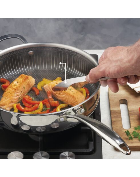 Batterie de cuisine Multinox Pro argenté- 20/24/28cm + 16/22 cm