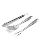 Set di 3 accessori per barbecue in acciaio inossidabile - 41 cm. 45 cm. 45 cm