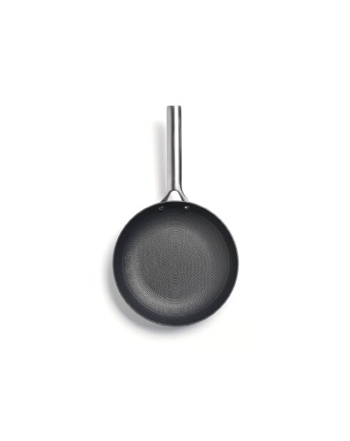 Poêle en fonte d'acier noir ultra légère avec revêtement antiadhésif en nid d'abeille - 20 cm