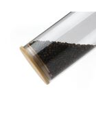 Set de 2 bocaux en verre rectangle avec couvercles en bambou - 3 L