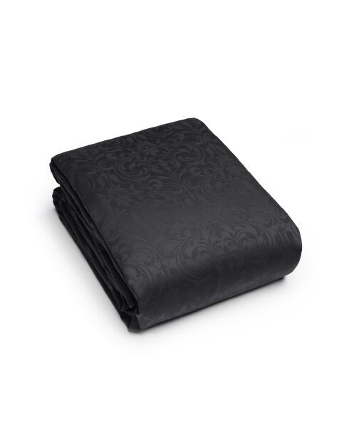 Mantel tejido Fleurette de jacquard gris oscuro - 170x250 cm