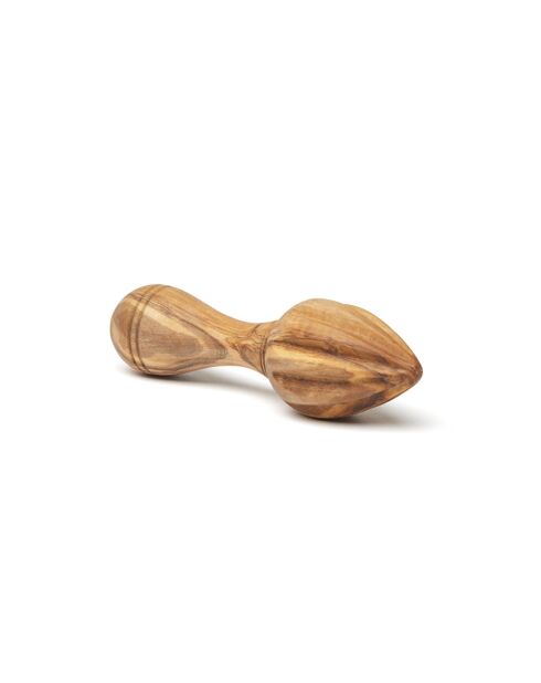 Exprimidor de cítricos de madera de olivo hecho a mano -16 cm