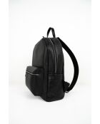 Sac à dos en cuir Libre noir - 25x40x13 cm