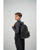 Sac à dos en cuir Libre noir - 25x40x13 cm