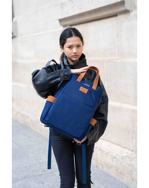 Sac à dos Oxford Juna bleu marine - 43x34x13 cm