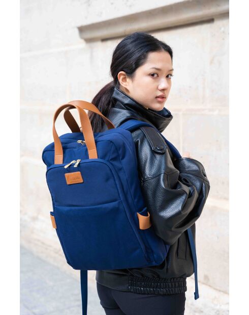 Sac à dos Oxford Juna bleu marine - 43x34x13 cm