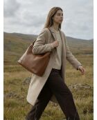 Sac porte épaule en cuir Orient camel - 38,5x34x13 cm