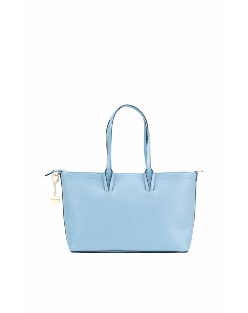 Sac cabas en cuir Serinity bleu ciel - 40x22x11,5 cm