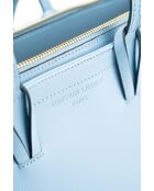 Sac cabas en cuir Serinity bleu ciel - 40x22x11,5 cm