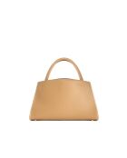 Sac à main en cuir Horizon orange clair - 26x21x10 cm