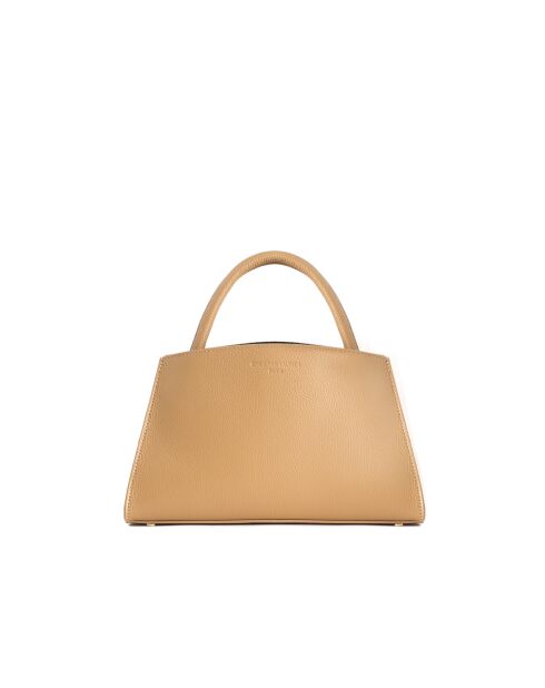 Sac à main en cuir Horizon orange clair - 26x21x10 cm