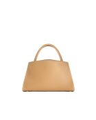 Sac à main en cuir Horizon orange clair - 26x21x10 cm