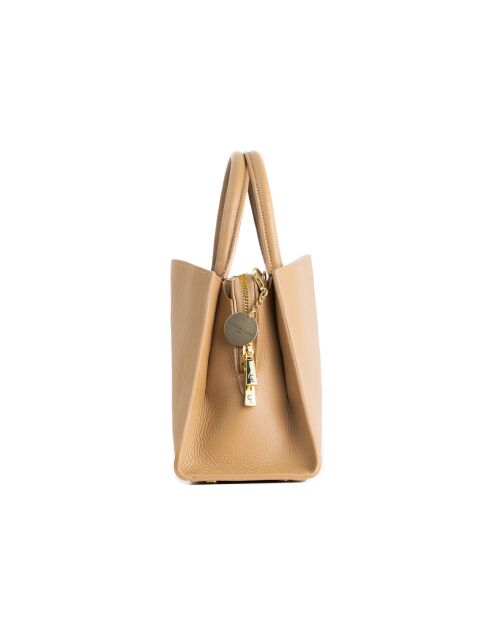 Sac à main en cuir Horizon orange clair - 26x21x10 cm