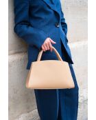 Sac à main en cuir Horizon orange clair - 26x21x10 cm