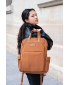 Sac à dos Oxford Juna camel - 43x34x13 cm
