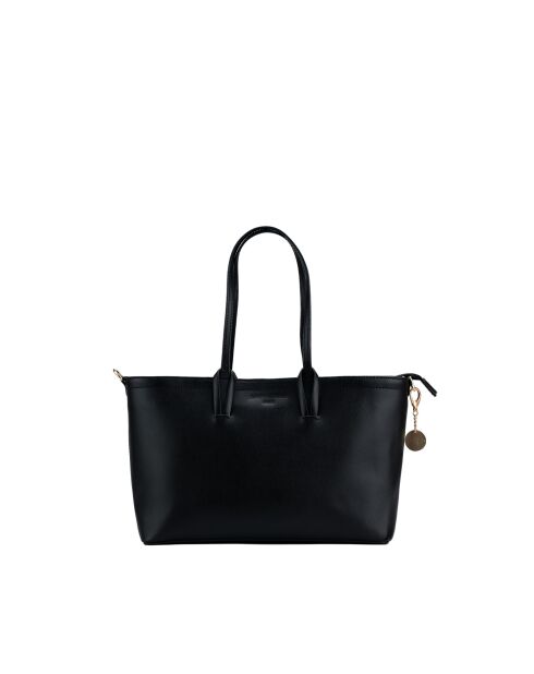 Sac cabas en cuir Serinity noir - 40x22x11,5 cm