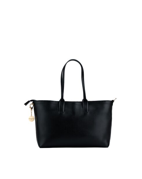 Sac cabas en cuir Serinity noir - 40x22x11,5 cm