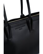 Sac cabas en cuir Serinity noir - 40x22x11,5 cm