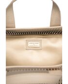 Sac à main en cuir Soleil blanc cassé - 42x25 14,5 cm